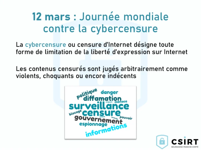 Journée mondiale contre la cybercensure (2/2)