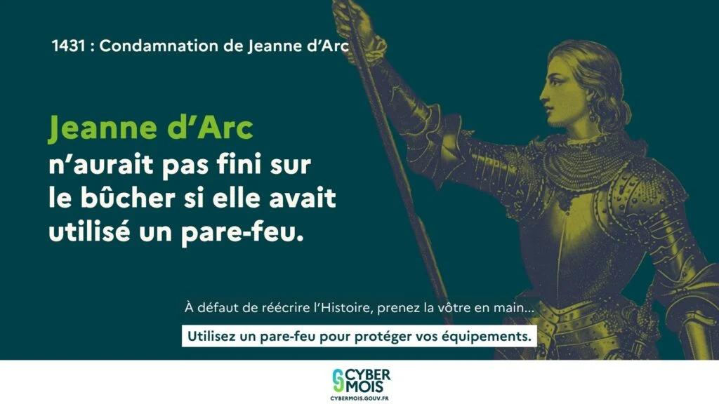 Affiche Cybermois 2025 Jeanne d'Arc