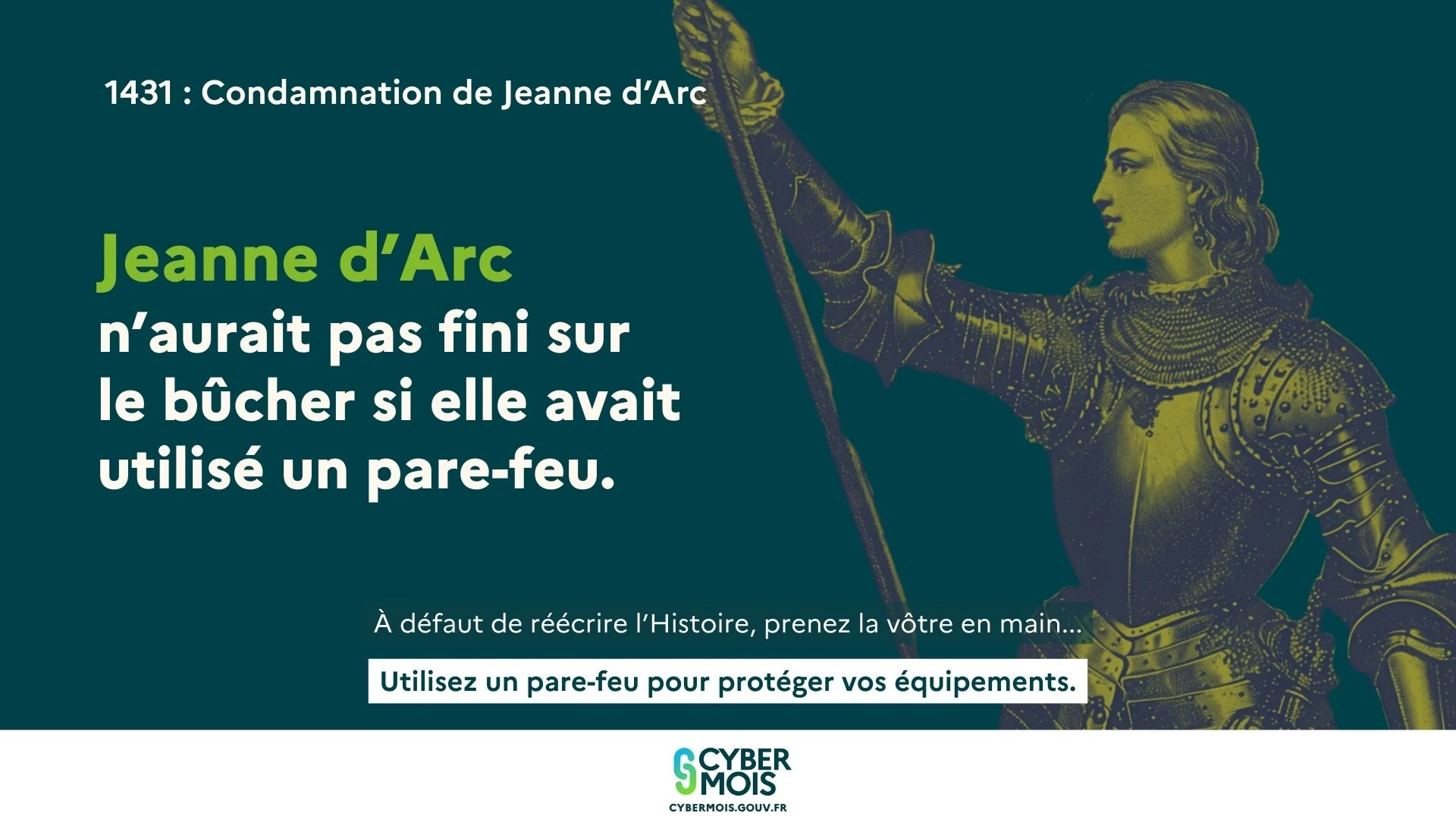 Affiche Cybermois 2025 Jeanne d'Arc